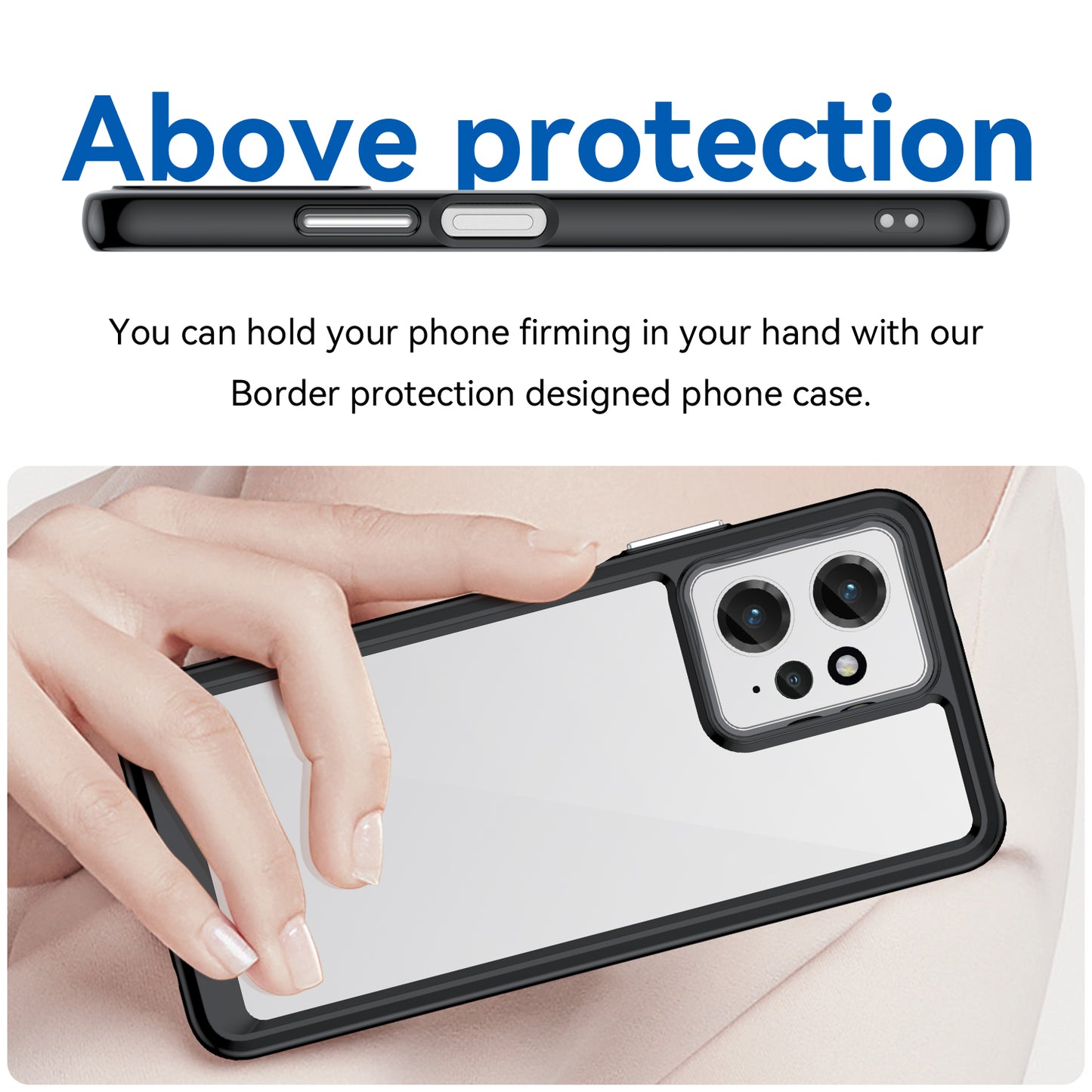 For Xiaomi Redmi Note 12 4G TPU+Acrylic Phone Case Drop-proof Phone Cover