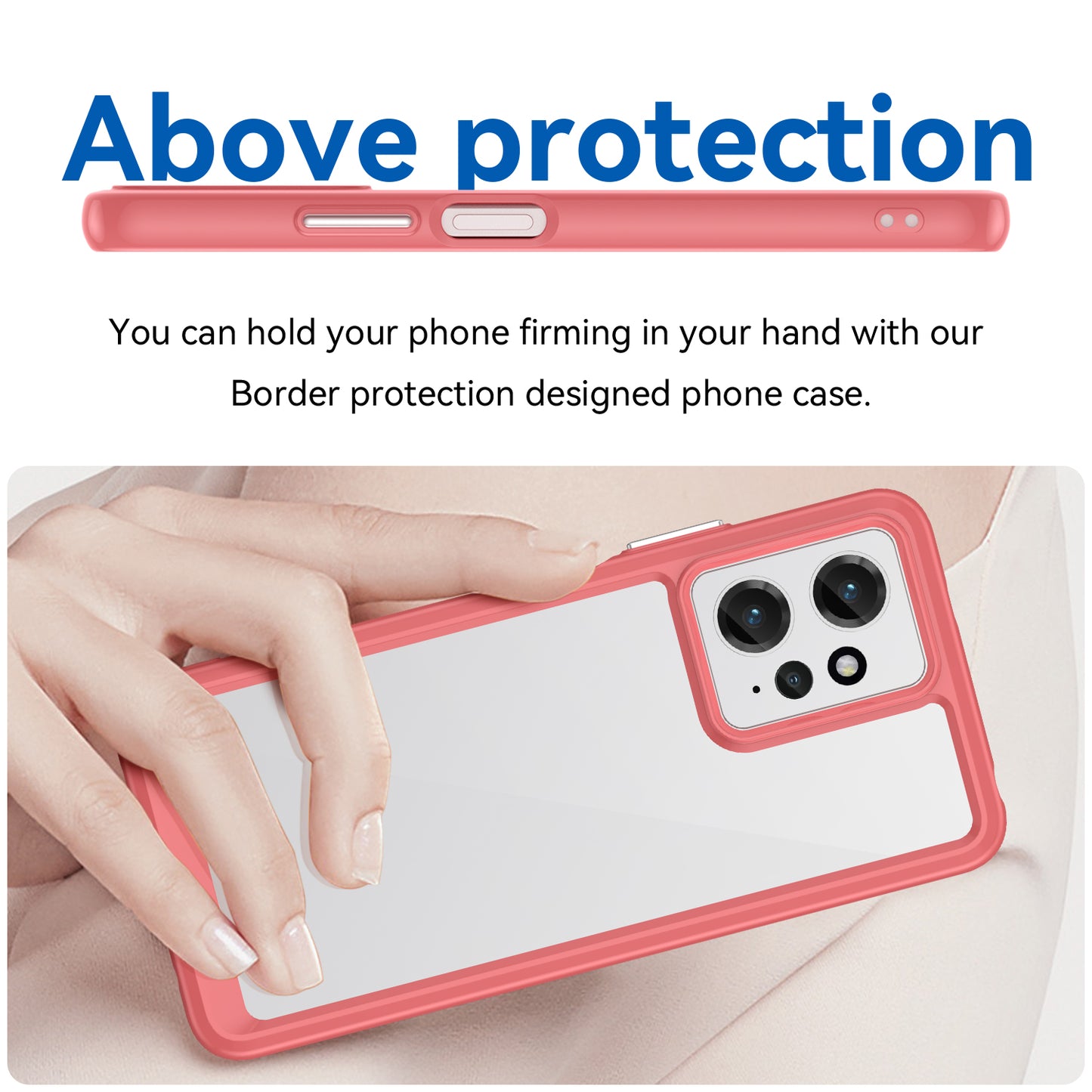 For Xiaomi Redmi Note 12 4G TPU+Acrylic Phone Case Drop-proof Phone Cover