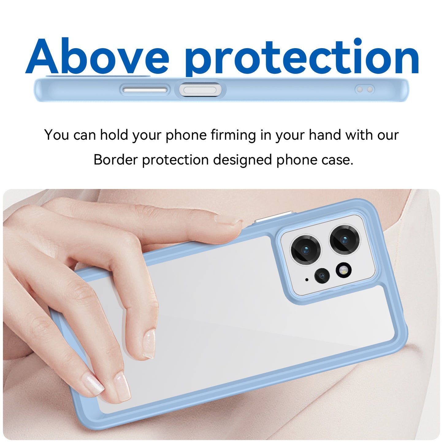 For Xiaomi Redmi Note 12 4G TPU+Acrylic Phone Case Drop-proof Phone Cover