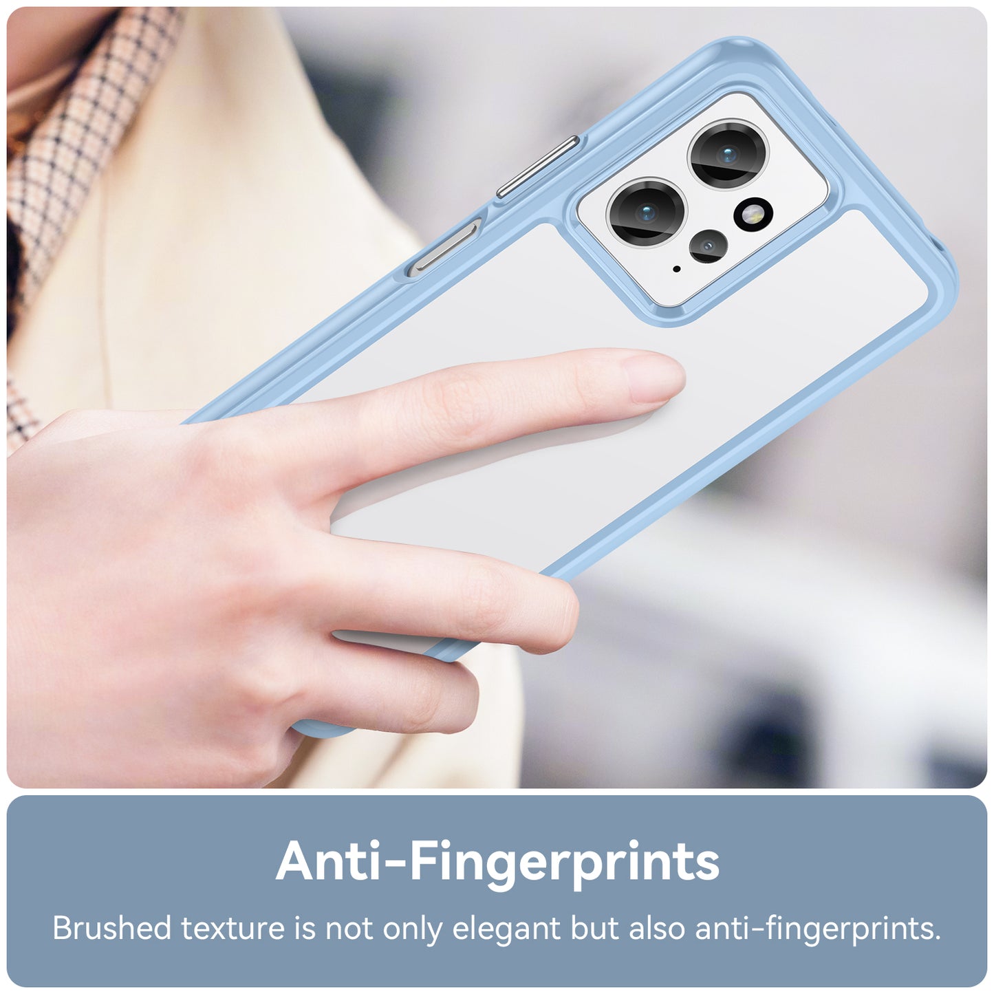 For Xiaomi Redmi Note 12 4G TPU+Acrylic Phone Case Drop-proof Phone Cover