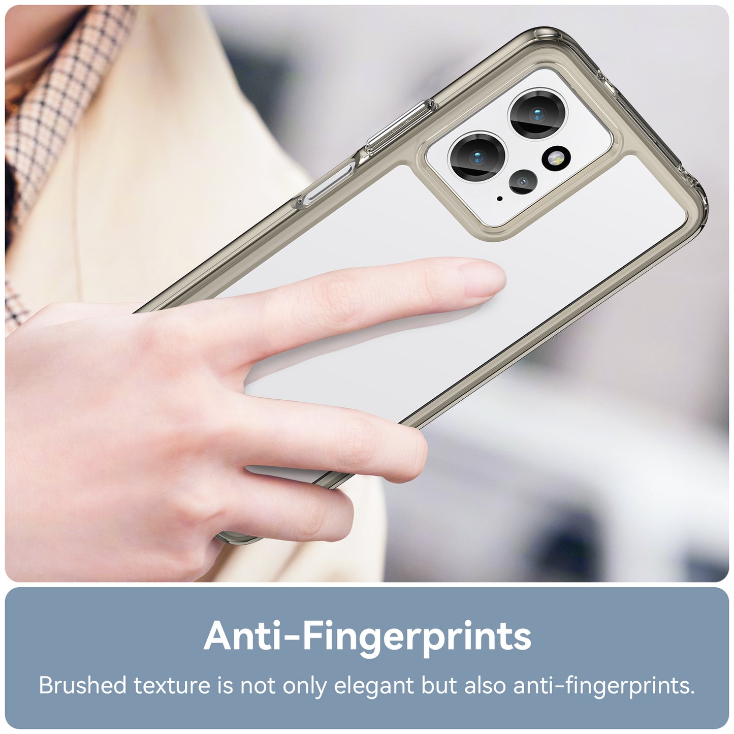 For Xiaomi Redmi Note 12 4G TPU+Acrylic Phone Case Drop-proof Phone Cover