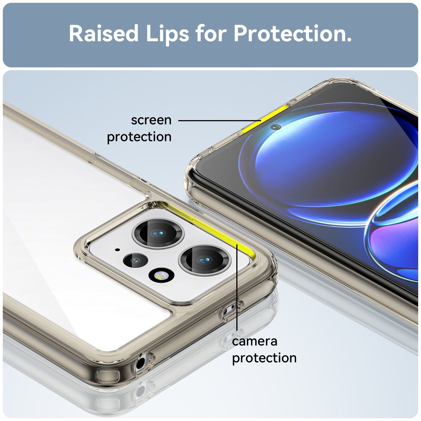 For Xiaomi Redmi Note 12 4G TPU+Acrylic Phone Case Drop-proof Phone Cover