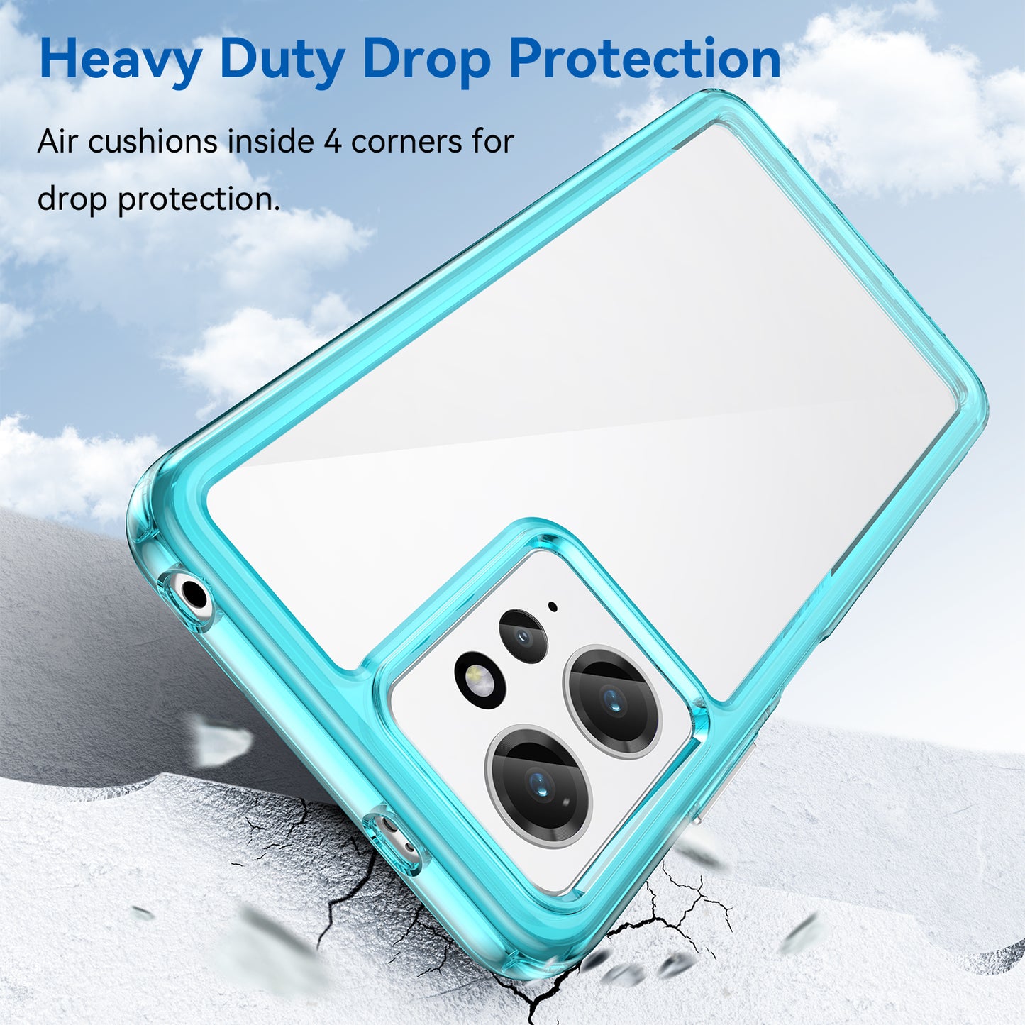 For Xiaomi Redmi Note 12 4G TPU+Acrylic Phone Case Drop-proof Phone Cover