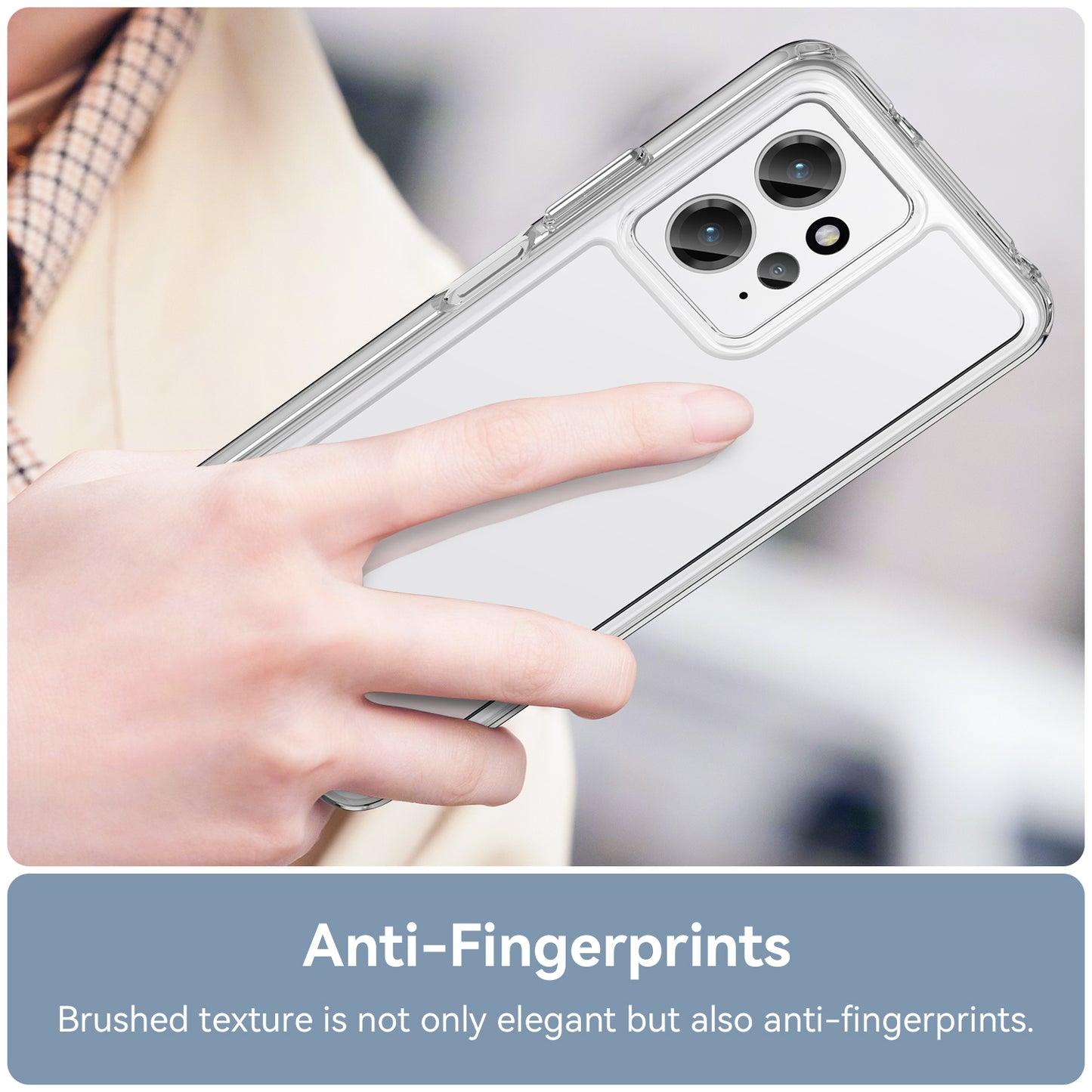 For Xiaomi Redmi Note 12 4G TPU+Acrylic Phone Case Drop-proof Phone Cover