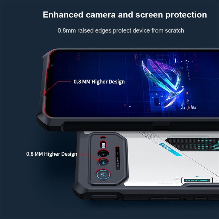 XUNDD Phone Case for Asus ROG Phone 7 5G / 7 Pro , Acrylic+TPU Fall Prevention Protective Cover