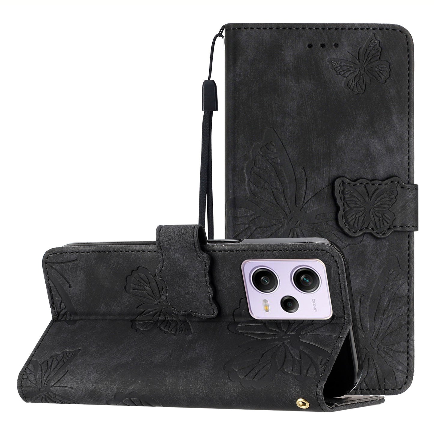 For Xiaomi Redmi Note 12 Pro 5G / Note 12 Pro Speed 5G / Poco X5 Pro 5G Stand Wallet Phone Case Imprinted Leather Cover