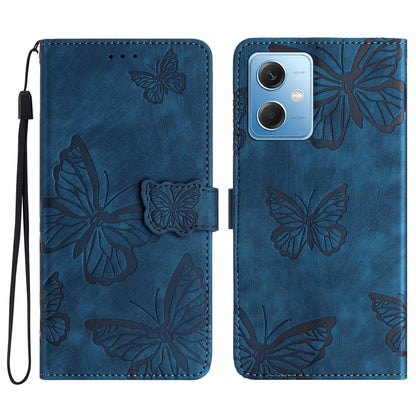 For Xiaomi Redmi Note 12 5G (China) / (India) / (Global) / Poco X5 5G Leather Phone Case Butterfly Imprinted Stand Wallet Cover