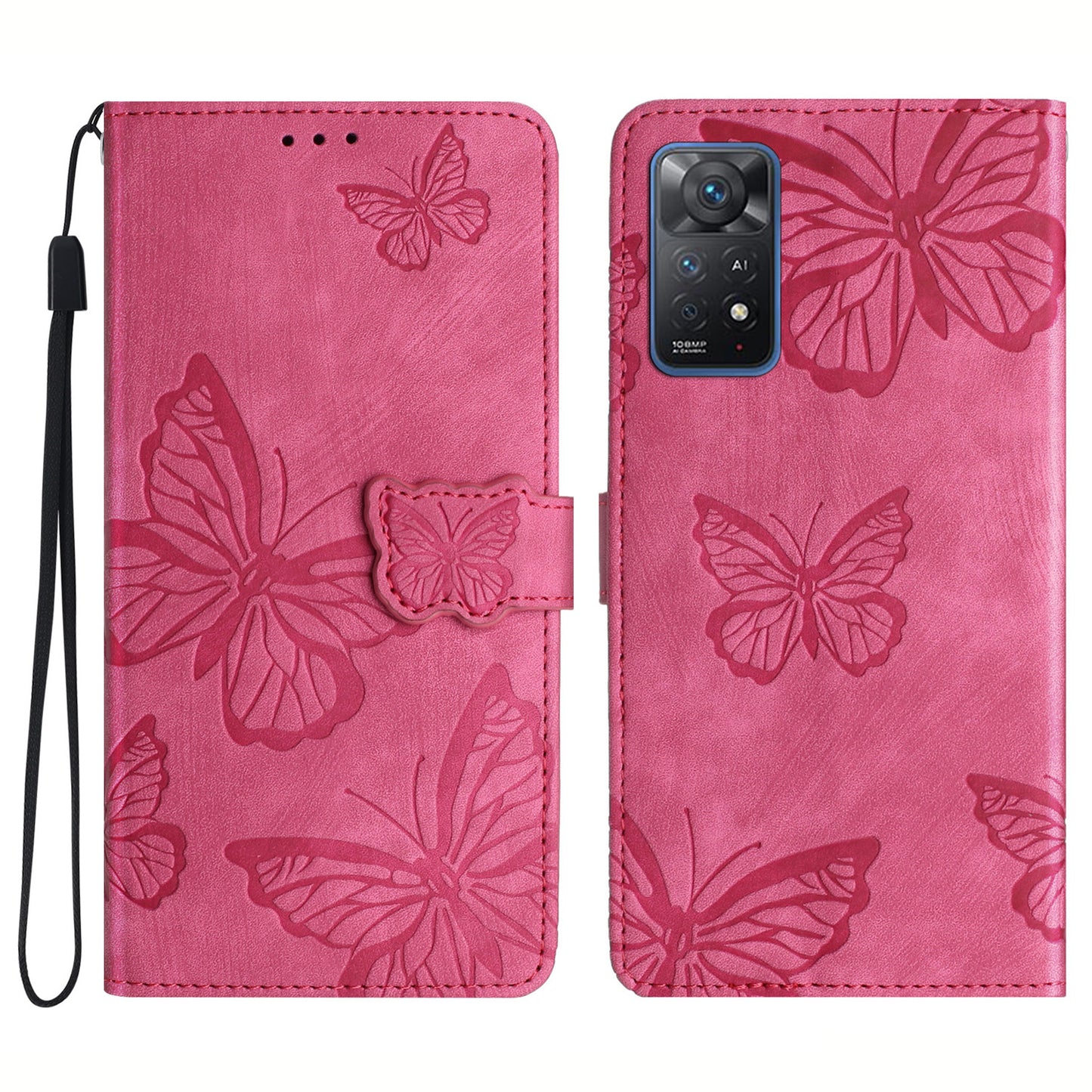 For Xiaomi Redmi Note 11 Pro 4G (Mediatek) / Note 11 Pro 5G (Qualcomm) Shockproof Case Skin-Touch Leather Phone Cover