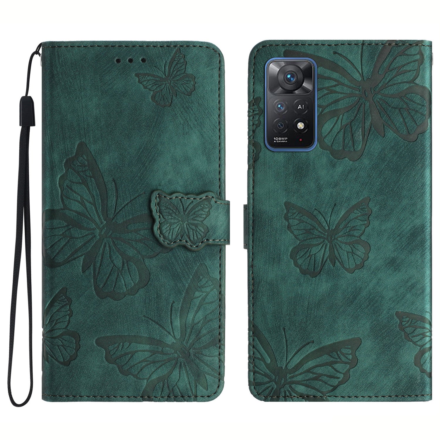 For Xiaomi Redmi Note 11 Pro 4G (Mediatek) / Note 11 Pro 5G (Qualcomm) Shockproof Case Skin-Touch Leather Phone Cover