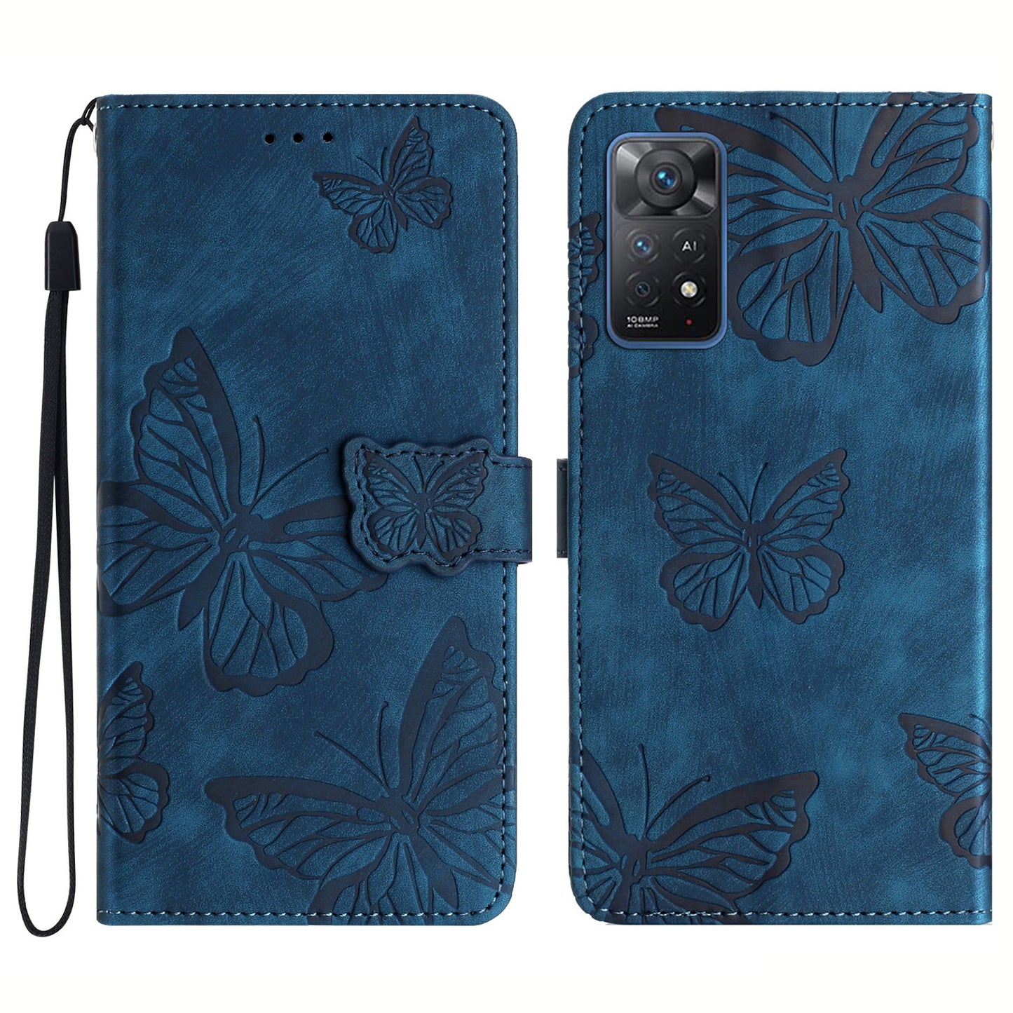 For Xiaomi Redmi Note 11 Pro 4G (Mediatek) / Note 11 Pro 5G (Qualcomm) Shockproof Case Skin-Touch Leather Phone Cover