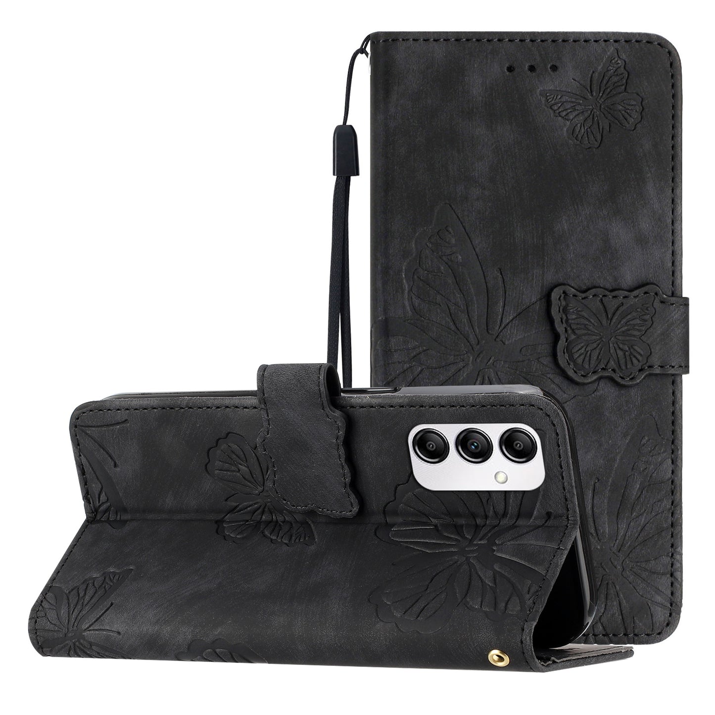 For Samsung Galaxy A14 5G Anti-Drop Leather Flip Cover Skin-Touch Wallet Phone Case