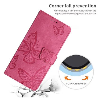 Shockproof Case for iPhone 14 Pro Max PU Leather Stand Wallet Butterfly Imprinted Skin-touch Phone Cover