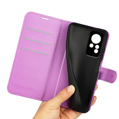 For Infinix Note 11 Wallet Function Litchi Texture Leather Shell Cover Phone Stand Case