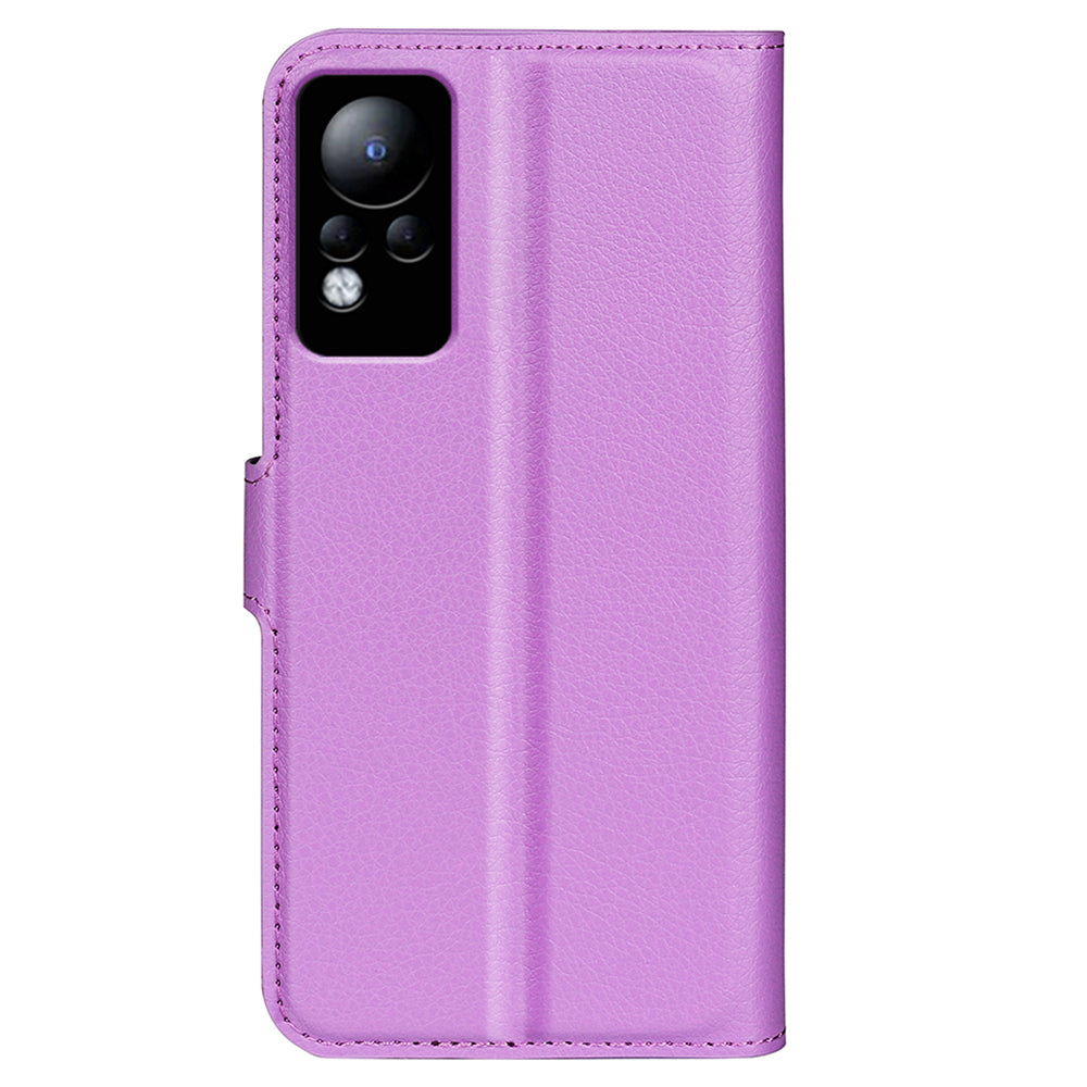 For Infinix Note 11 Wallet Function Litchi Texture Leather Shell Cover Phone Stand Case