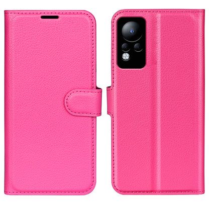 For Infinix Note 11 Wallet Function Litchi Texture Leather Shell Cover Phone Stand Case