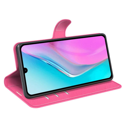 For Infinix Note 11 Wallet Function Litchi Texture Leather Shell Cover Phone Stand Case
