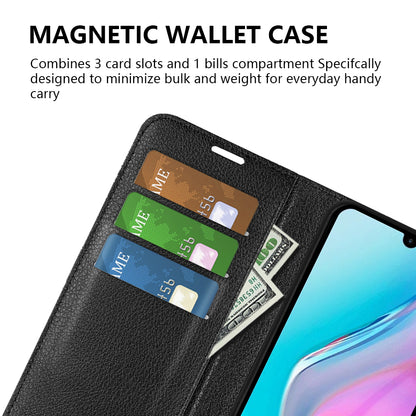 For Infinix Note 11 Wallet Function Litchi Texture Leather Shell Cover Phone Stand Case