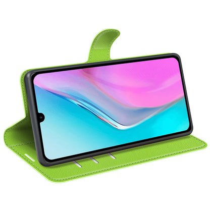For Infinix Note 11 Wallet Function Litchi Texture Leather Shell Cover Phone Stand Case
