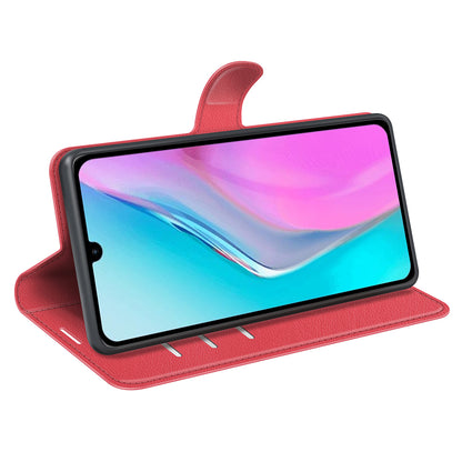 For Infinix Note 11 Wallet Function Litchi Texture Leather Shell Cover Phone Stand Case