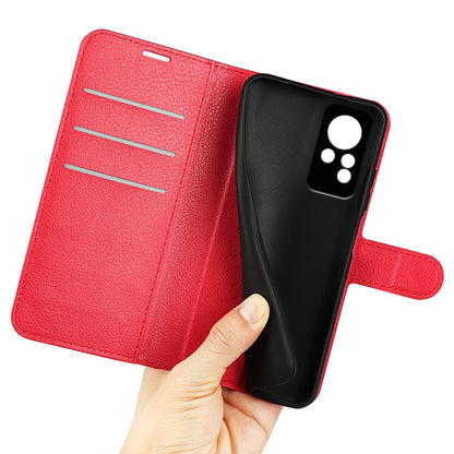 For Infinix Note 11 Wallet Function Litchi Texture Leather Shell Cover Phone Stand Case