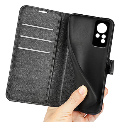 For Infinix Note 11 Wallet Function Litchi Texture Leather Shell Cover Phone Stand Case