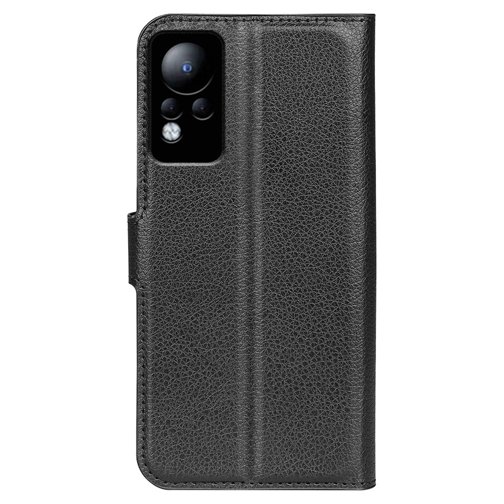 For Infinix Note 11 Wallet Function Litchi Texture Leather Shell Cover Phone Stand Case