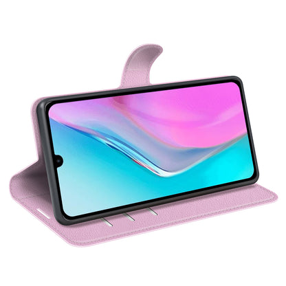 For Infinix Note 11 Wallet Function Litchi Texture Leather Shell Cover Phone Stand Case