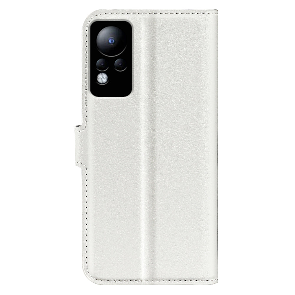 For Infinix Note 11 Wallet Function Litchi Texture Leather Shell Cover Phone Stand Case