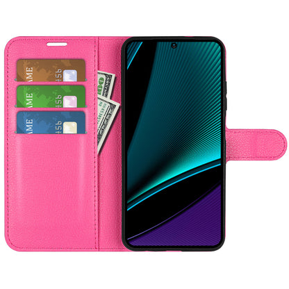 Phone Case for Infinix Note 11 Pro , Litchi Texture Wallet PU Leather Shell Stand Cover