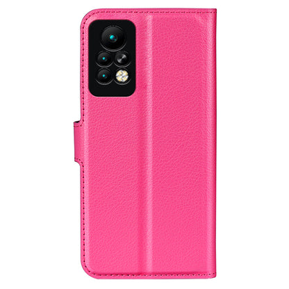 Phone Case for Infinix Note 11 Pro , Litchi Texture Wallet PU Leather Shell Stand Cover