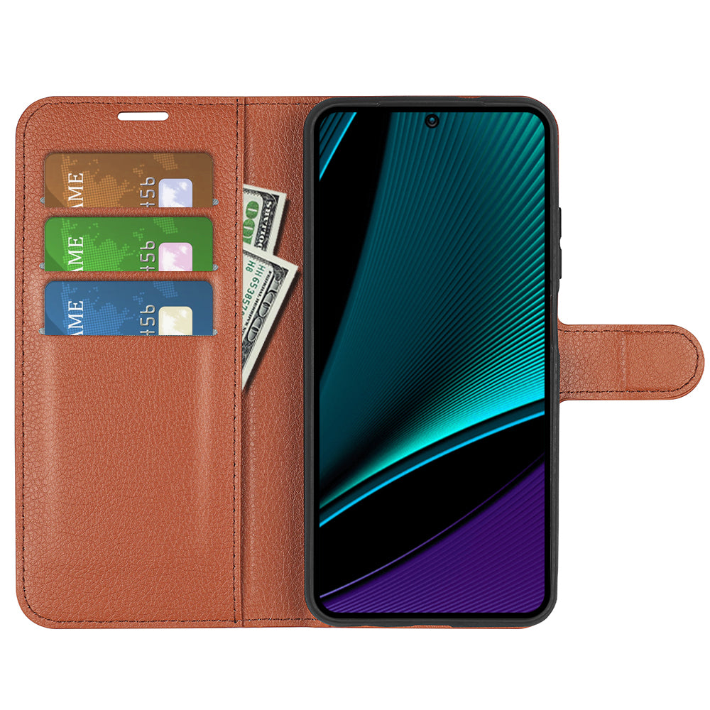 Phone Case for Infinix Note 11 Pro , Litchi Texture Wallet PU Leather Shell Stand Cover