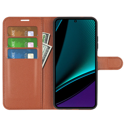 Phone Case for Infinix Note 11 Pro , Litchi Texture Wallet PU Leather Shell Stand Cover