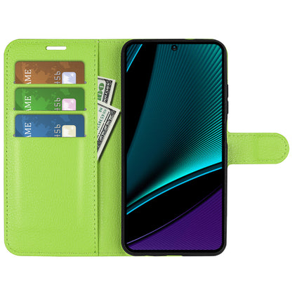 Phone Case for Infinix Note 11 Pro , Litchi Texture Wallet PU Leather Shell Stand Cover