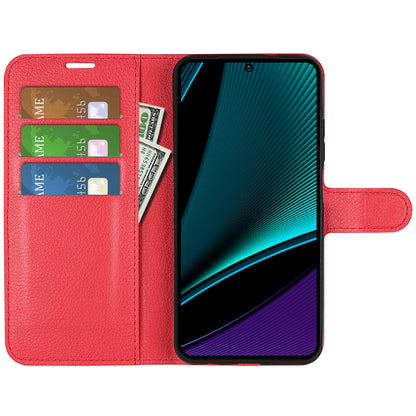 Phone Case for Infinix Note 11 Pro , Litchi Texture Wallet PU Leather Shell Stand Cover
