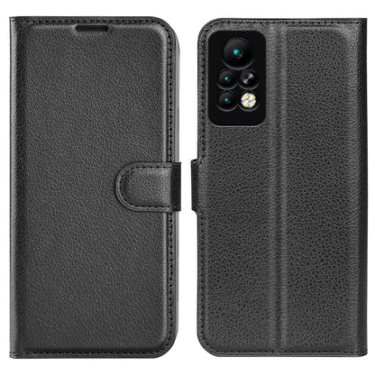 Phone Case for Infinix Note 11 Pro , Litchi Texture Wallet PU Leather Shell Stand Cover