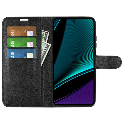 Phone Case for Infinix Note 11 Pro , Litchi Texture Wallet PU Leather Shell Stand Cover