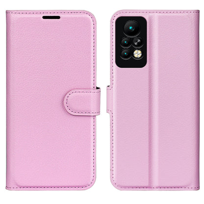 Phone Case for Infinix Note 11 Pro , Litchi Texture Wallet PU Leather Shell Stand Cover