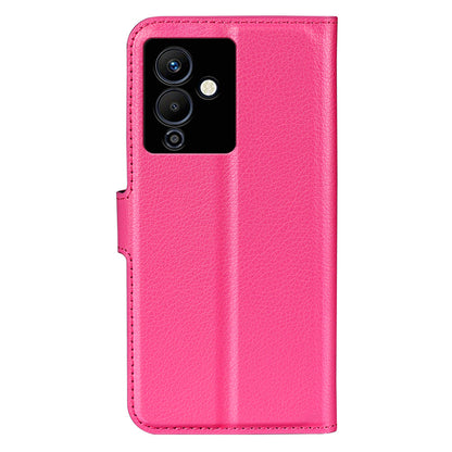 Stand Phone Case for Infinix Note 12 Pro 5G , Wallet Function Litchi Texture Leather Shell Cover