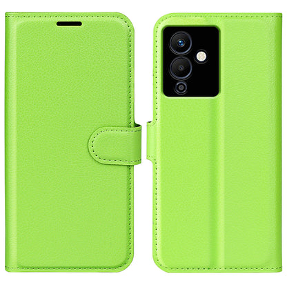 Stand Phone Case for Infinix Note 12 Pro 5G , Wallet Function Litchi Texture Leather Shell Cover