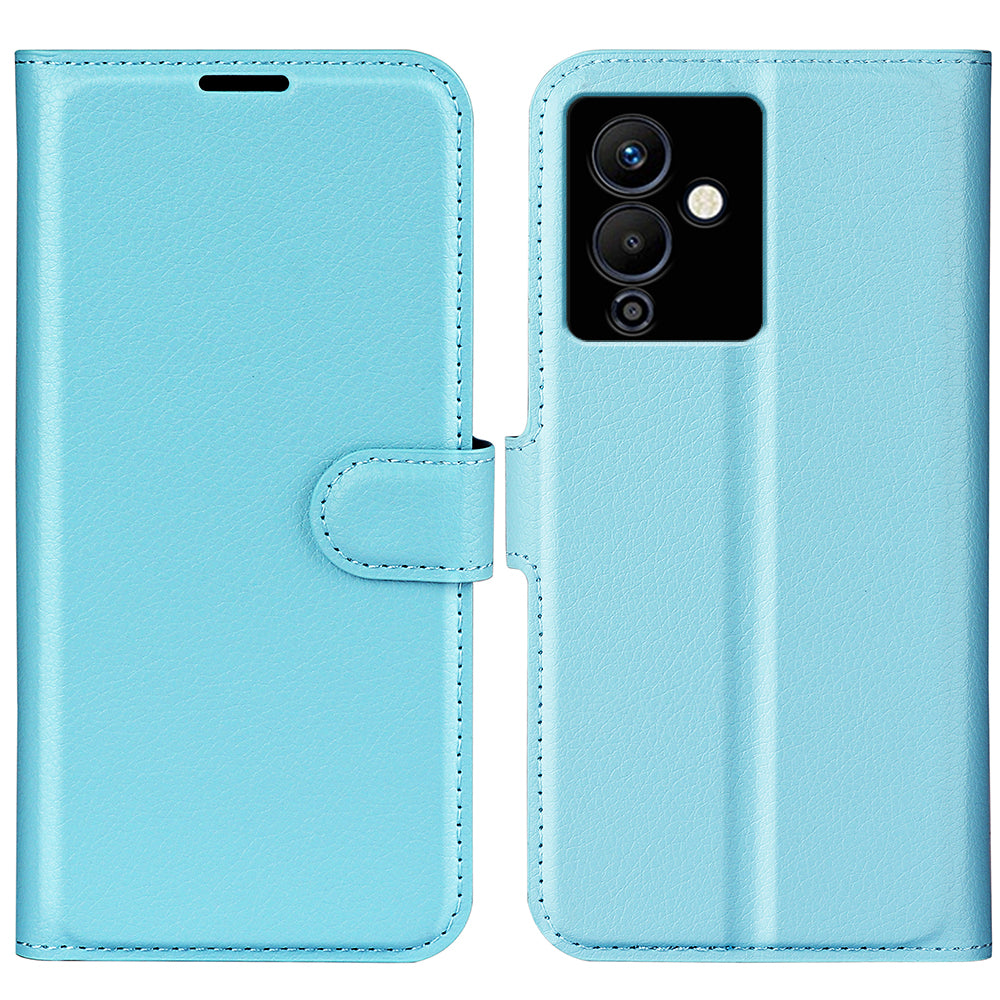 Stand Phone Case for Infinix Note 12 Pro 5G , Wallet Function Litchi Texture Leather Shell Cover