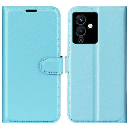Stand Phone Case for Infinix Note 12 Pro 5G , Wallet Function Litchi Texture Leather Shell Cover