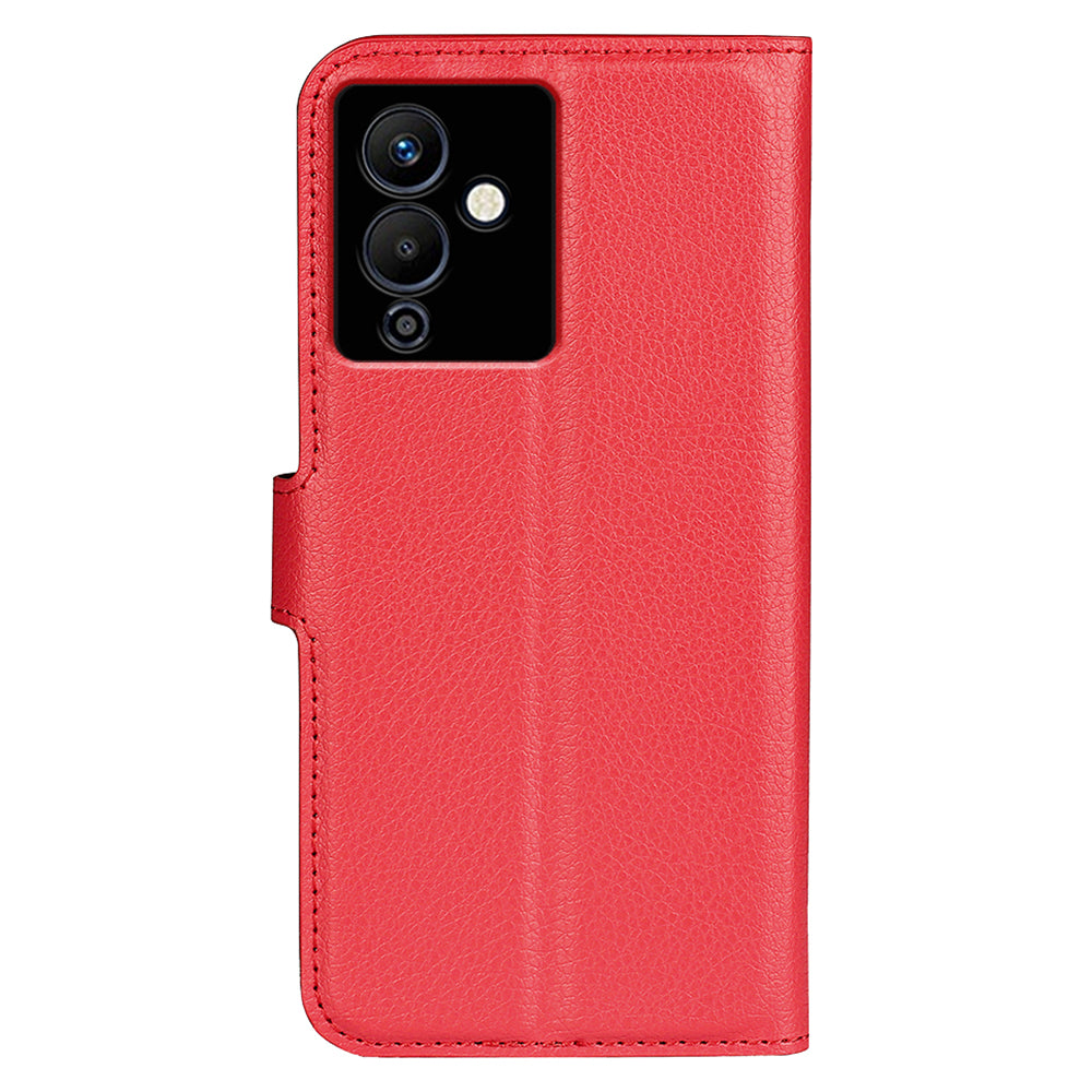 Stand Phone Case for Infinix Note 12 Pro 5G , Wallet Function Litchi Texture Leather Shell Cover