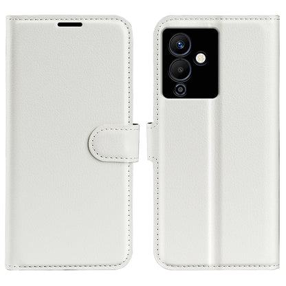 Stand Phone Case for Infinix Note 12 Pro 5G , Wallet Function Litchi Texture Leather Shell Cover