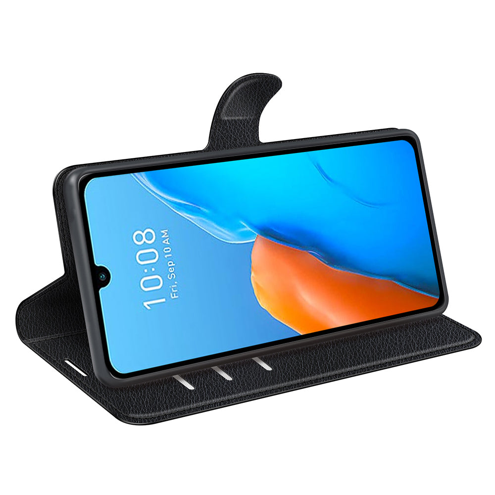 For Infinix Note 12 Pro 4G Anti-Fingerprint PU Leather Wallet Shell Flip Stand Litchi Texture Phone Case Cover