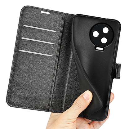 For Infinix Note 12 Pro 4G Anti-Fingerprint PU Leather Wallet Shell Flip Stand Litchi Texture Phone Case Cover