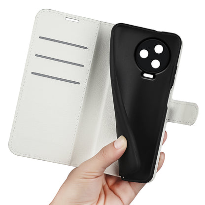 For Infinix Note 12 Pro 4G Anti-Fingerprint PU Leather Wallet Shell Flip Stand Litchi Texture Phone Case Cover