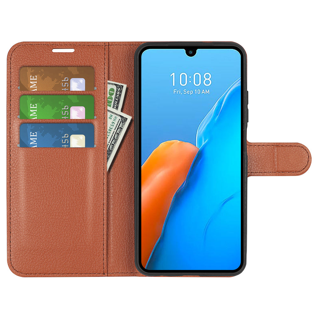 For Infinix Note 12 Pro 4G Anti-Fingerprint PU Leather Wallet Shell Flip Stand Litchi Texture Phone Case Cover