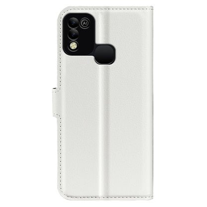 For Infinix Hot 11 Play Litchi Texture PU Leather Wallet Anti-drop Shell Flip Stand Phone Case