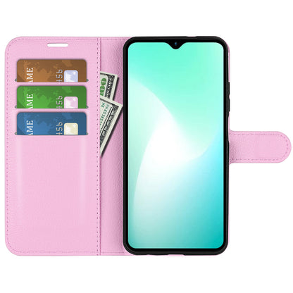 For Infinix Hot 11 Play Litchi Texture PU Leather Wallet Anti-drop Shell Flip Stand Phone Case