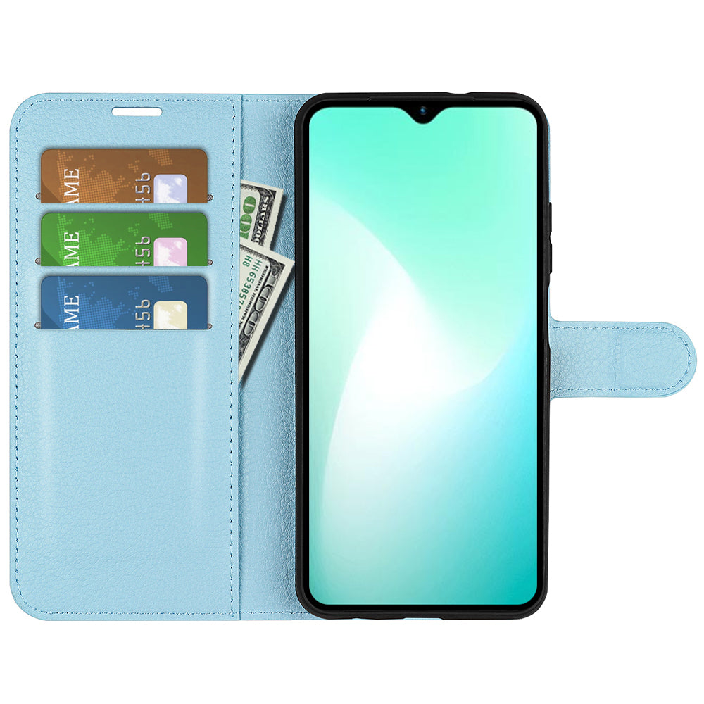 For Infinix Hot 11 Play Litchi Texture PU Leather Wallet Anti-drop Shell Flip Stand Phone Case